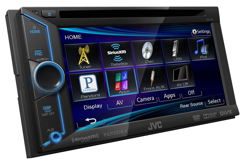 KW-V10_J_Compatible Pandora Multimedia Receiver Angle