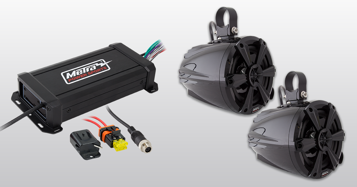 Metra PowerSports to Debut New Micro-Amplifiers and Can Speakers with RGB Lights at the 2017 SEMA Show
