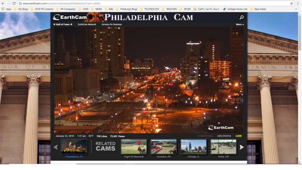 Earthcam Launches Live Webcam With Views Of Philadelphia Cerebral