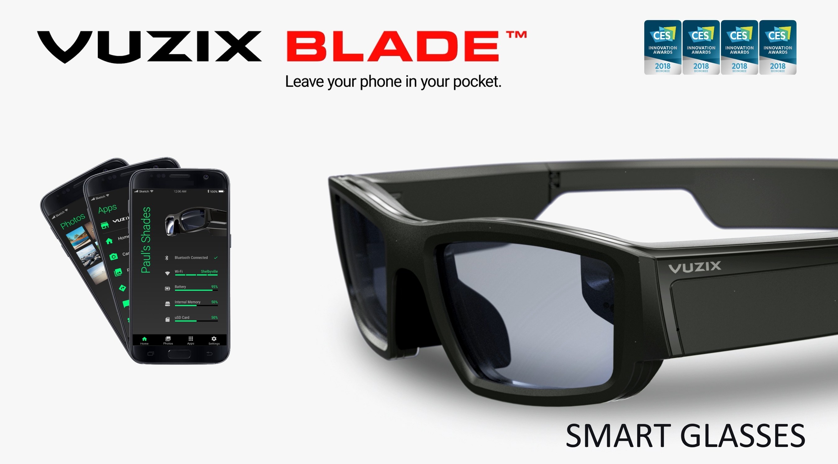 Vuzix to Display its Award Winning Augmented Reality Technology at CES 2018