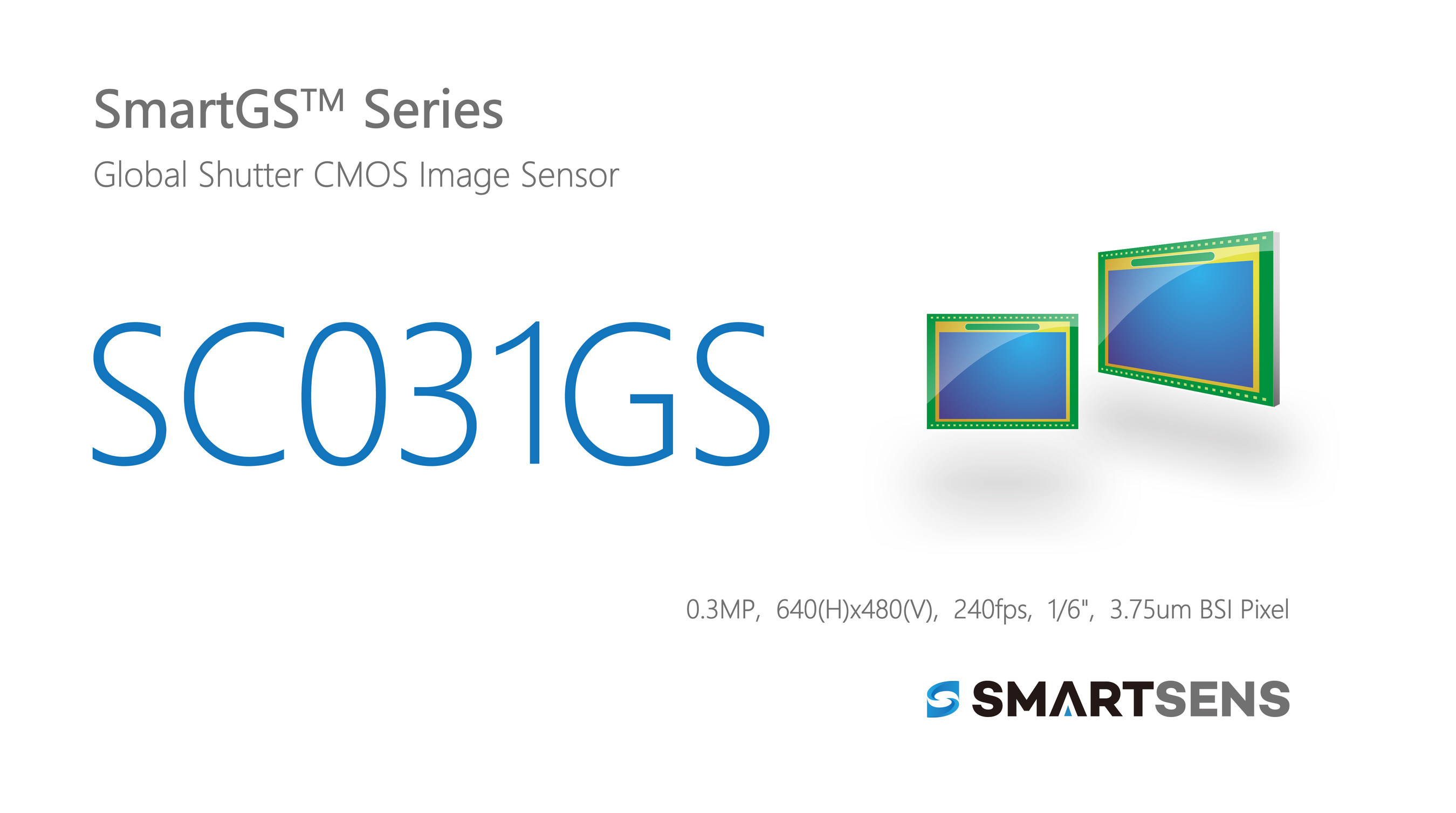 SmartSens Launched SC031GS: World’s First 300,000-pixel BSI Global Shutter CMOS Image Sensor