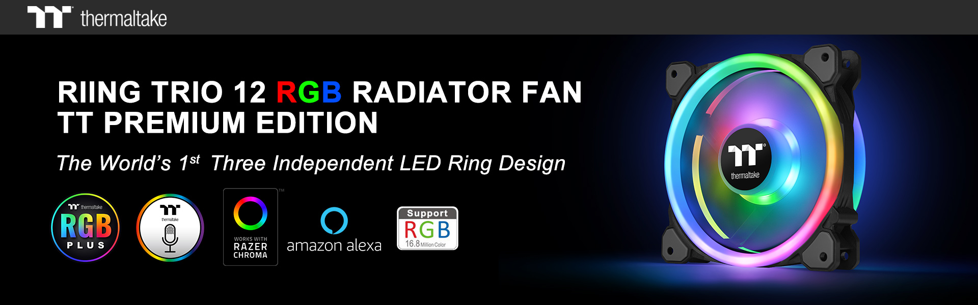 Thermaltake Releases Riing Trio 12 RGB Radiator Fan TT Premium Edition  3