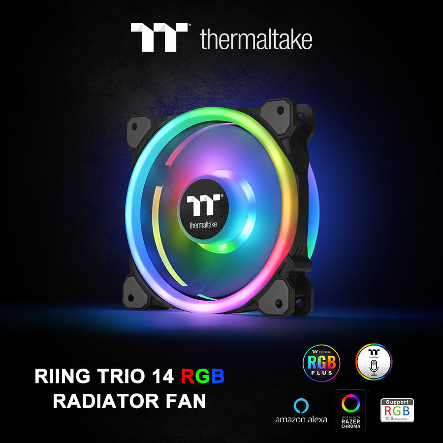 Thermaltake New Riing Trio 14 RGB Radiator Fan TT Premium Edition