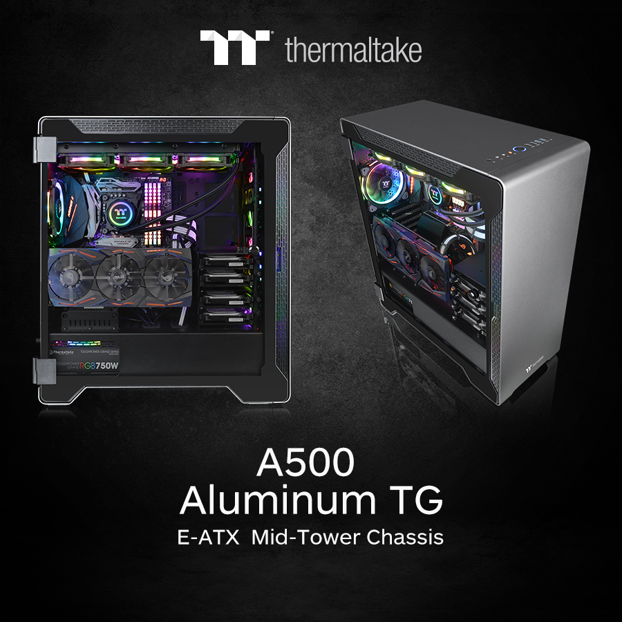 Thermaltake Introduces A500 TG Aluminum Tempered Glass Edition Mid Tower Chassis