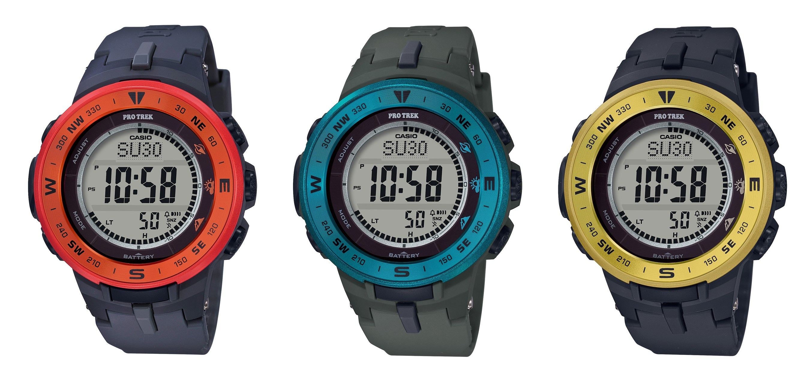 Casio Adds A Pop Of Color To PRO TREK Series
