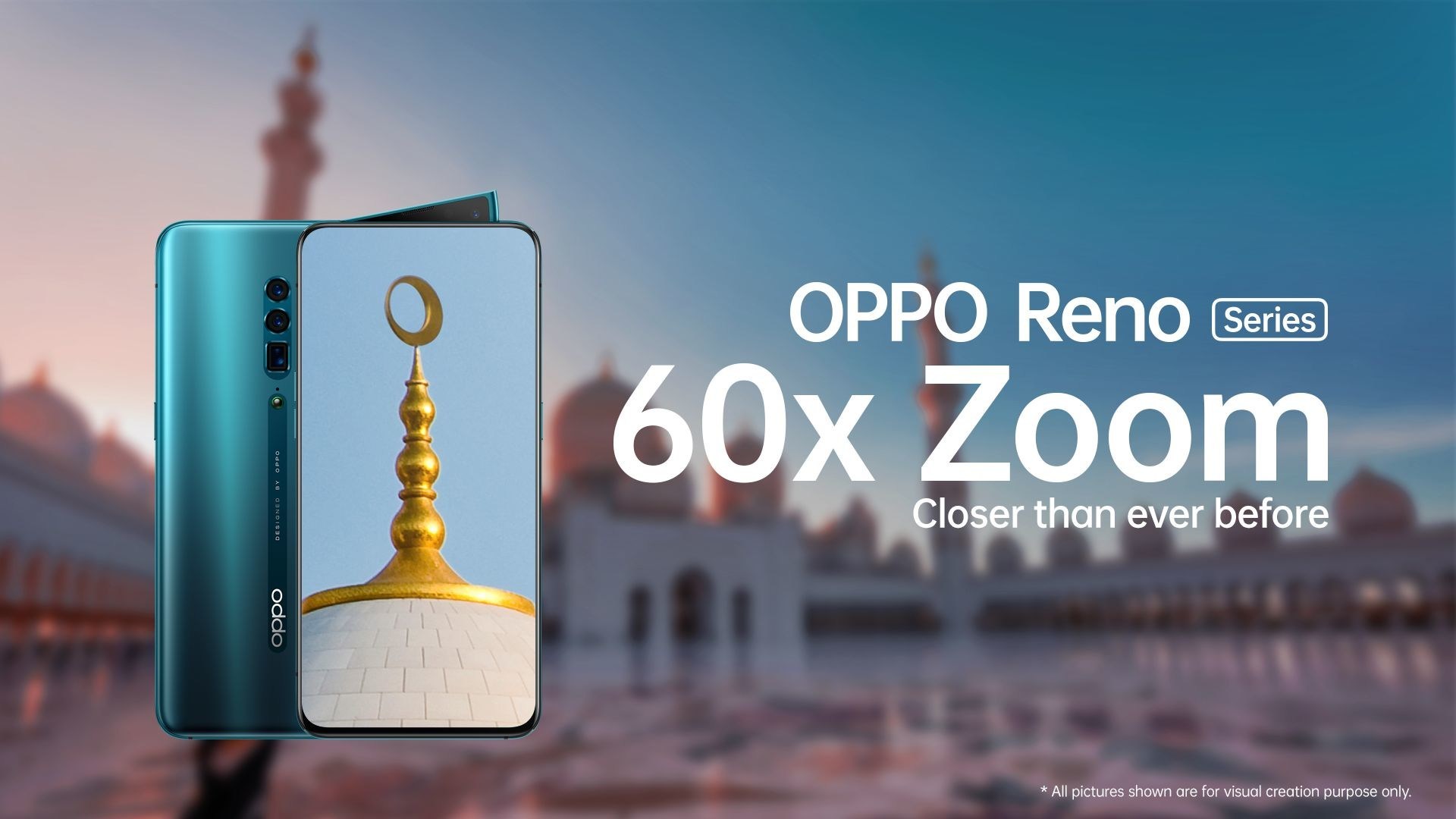 First Ever 60x Digital Zoom Technology Realized on OPPO Reno Series