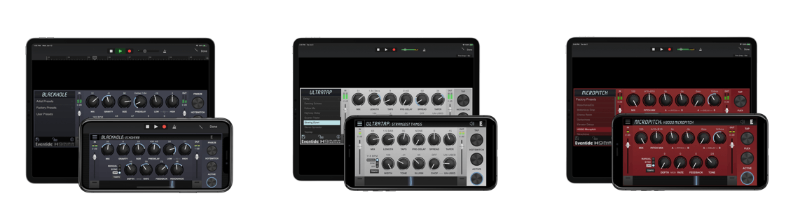 Eventide Audio Releases Blackhole Reverb, UltraTap Delay and MicroPitch for iPhone and iPad