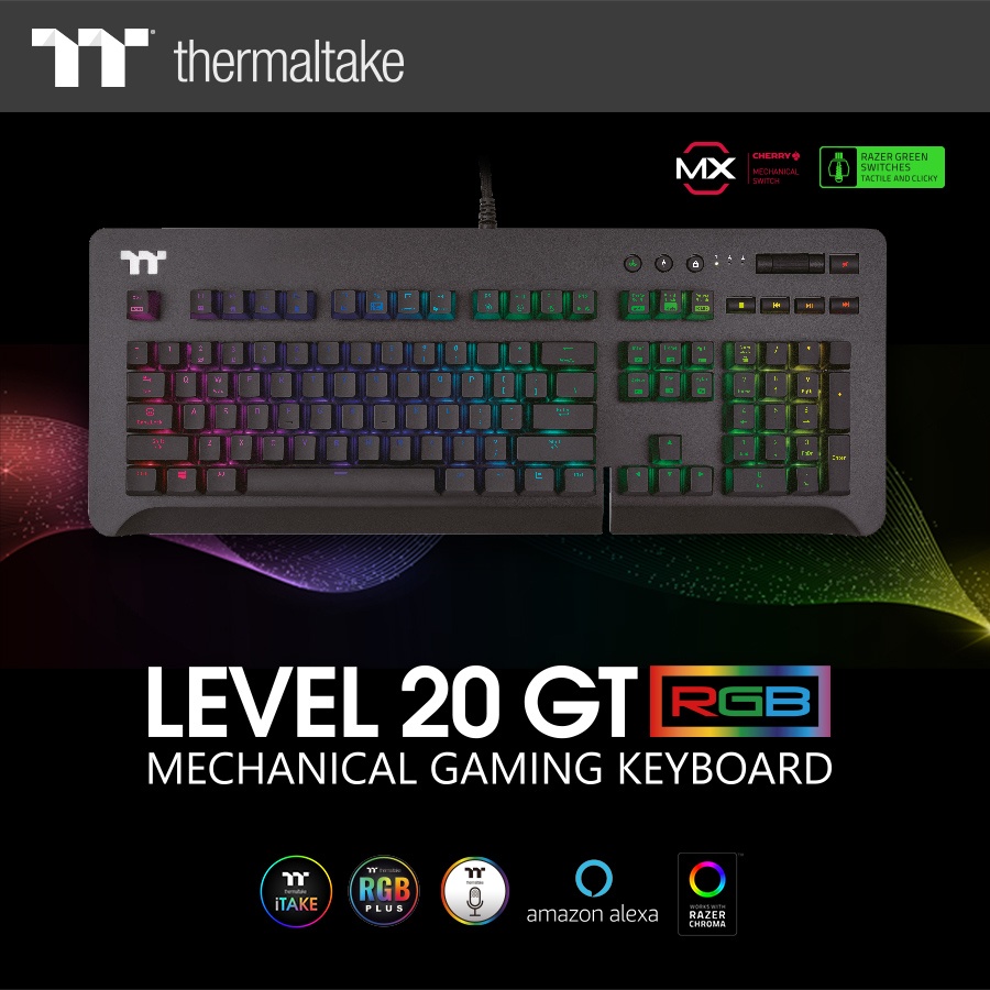 Thermaltake Gaming Brings You the  ‘Level 20 GT RGB Gaming Keyboard’