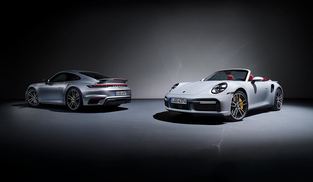 The 2021 Porsche 911 Turbo S Coupe and Cabriolet