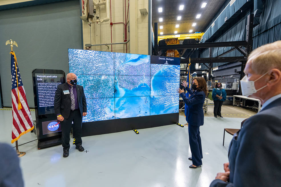 Vice President Harris Visits NASA to See Vital Climate Science Work