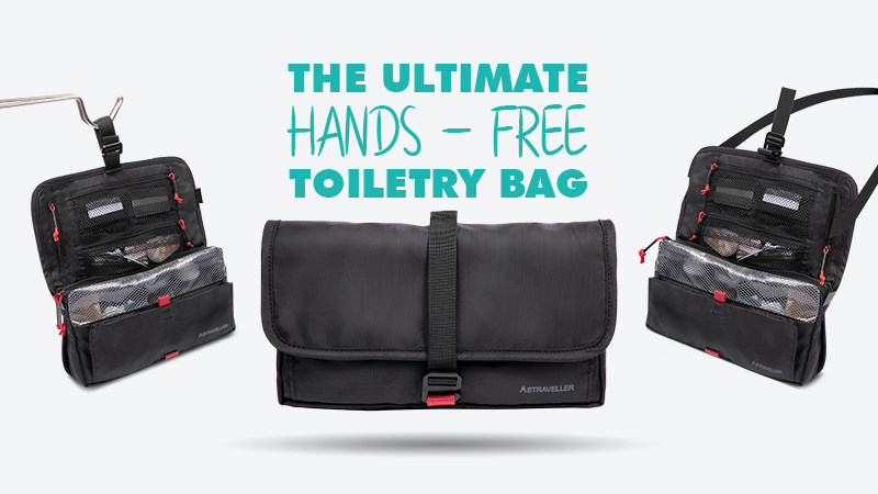 The World’s First Hands-Free Toiletry Bag for Outdoor Adventurers