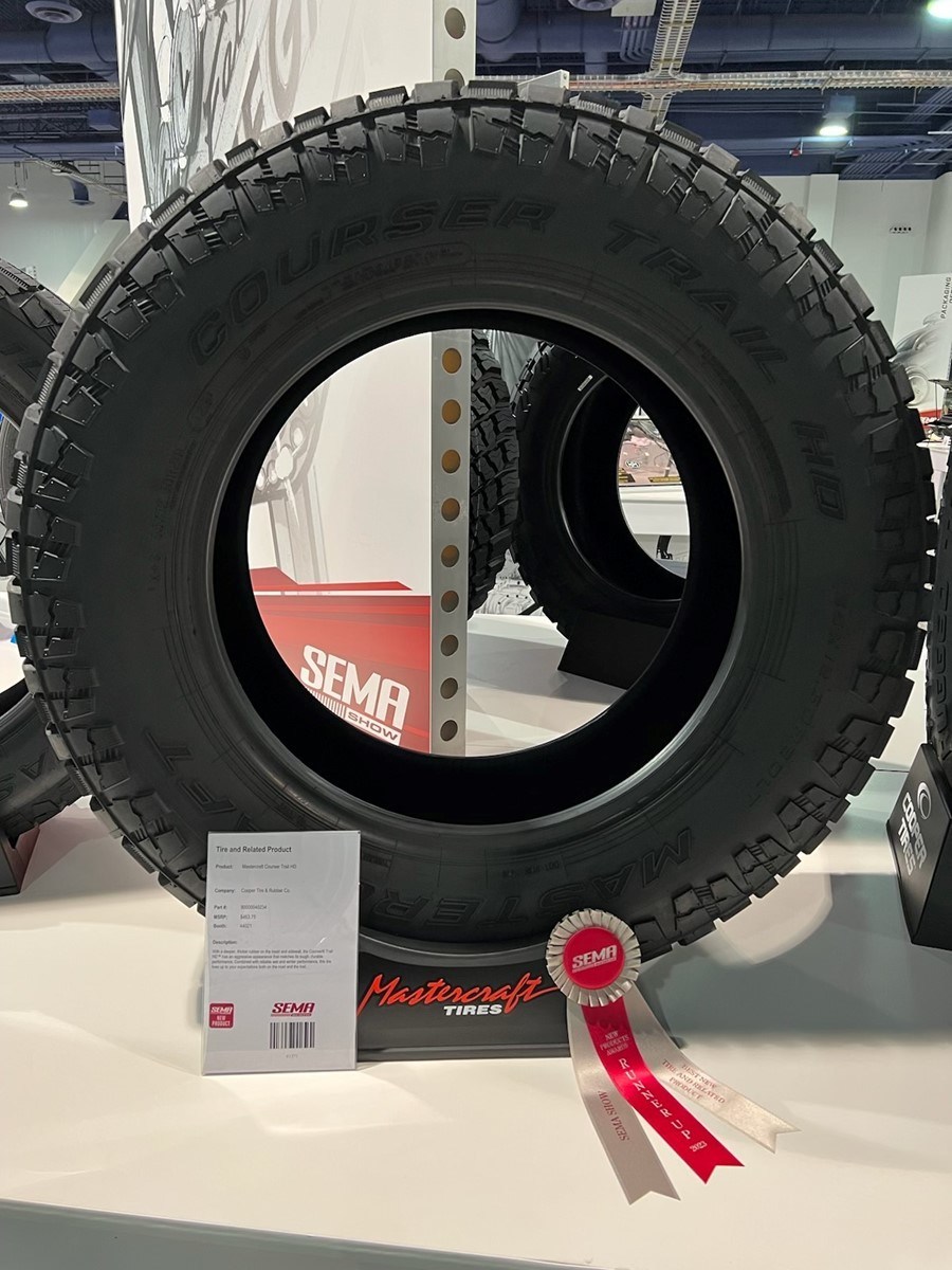 GOODYEAR’S NEW MASTERCRAFT® COURSER® TRAIL HD™ RECOGNIZED AMONG NEW PRODUCT AWARD WINNERS AT SEMA, A FIRST FOR THE BRAND