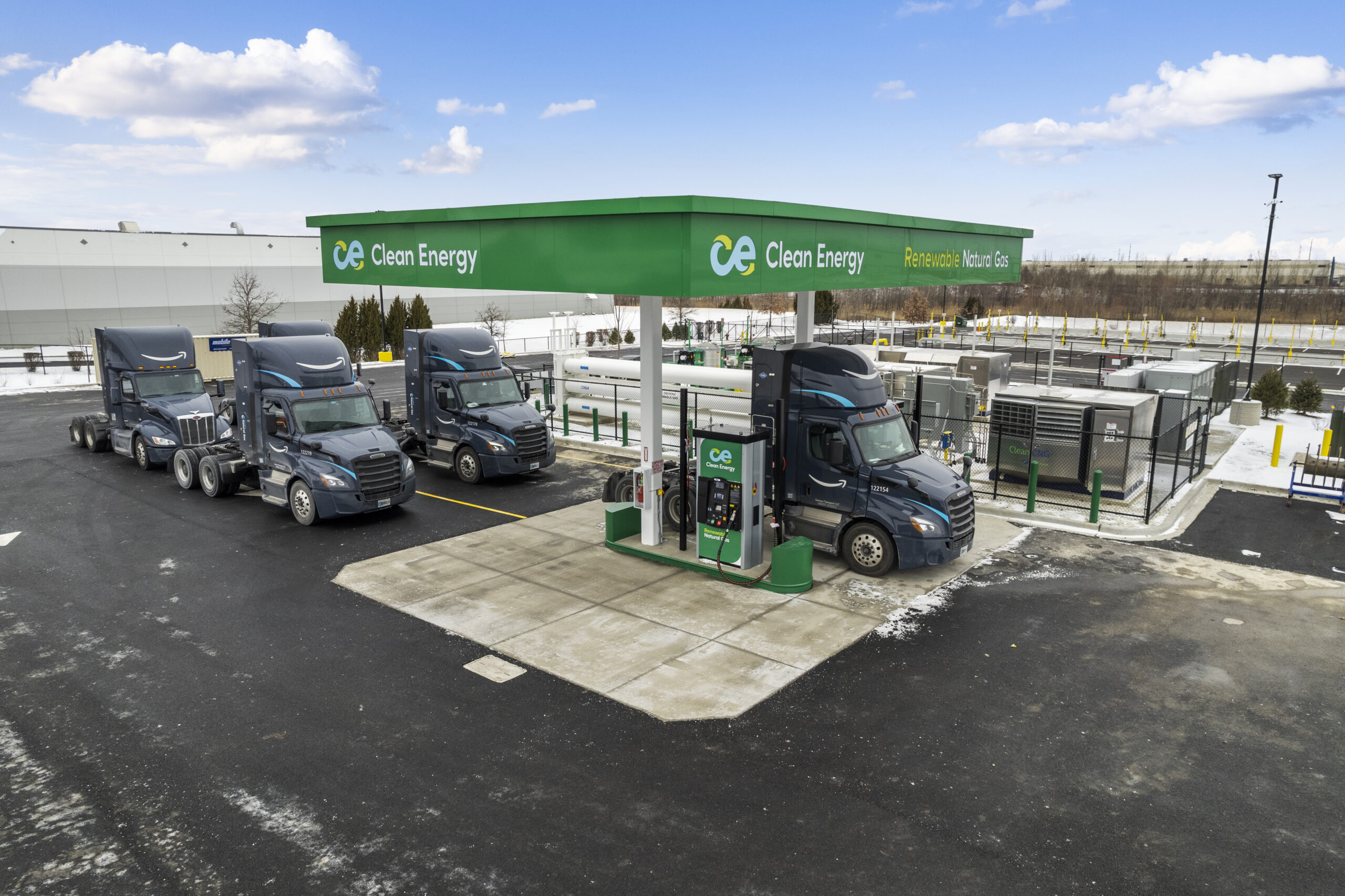 Clean Energy Opens New Renewable Natural Gas Station for Amazon