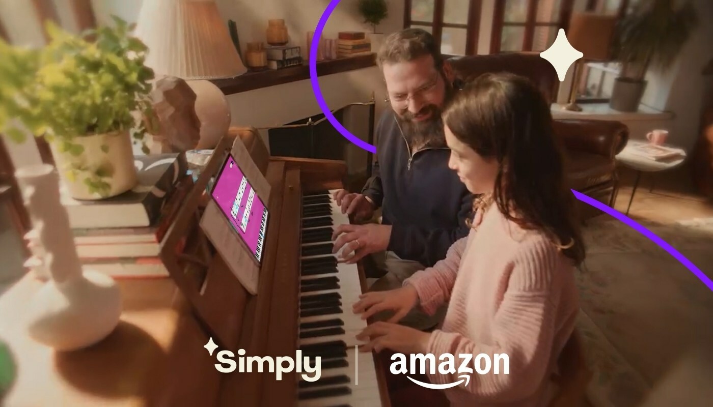 Simply collaborates with Amazon to bring music learning to every home