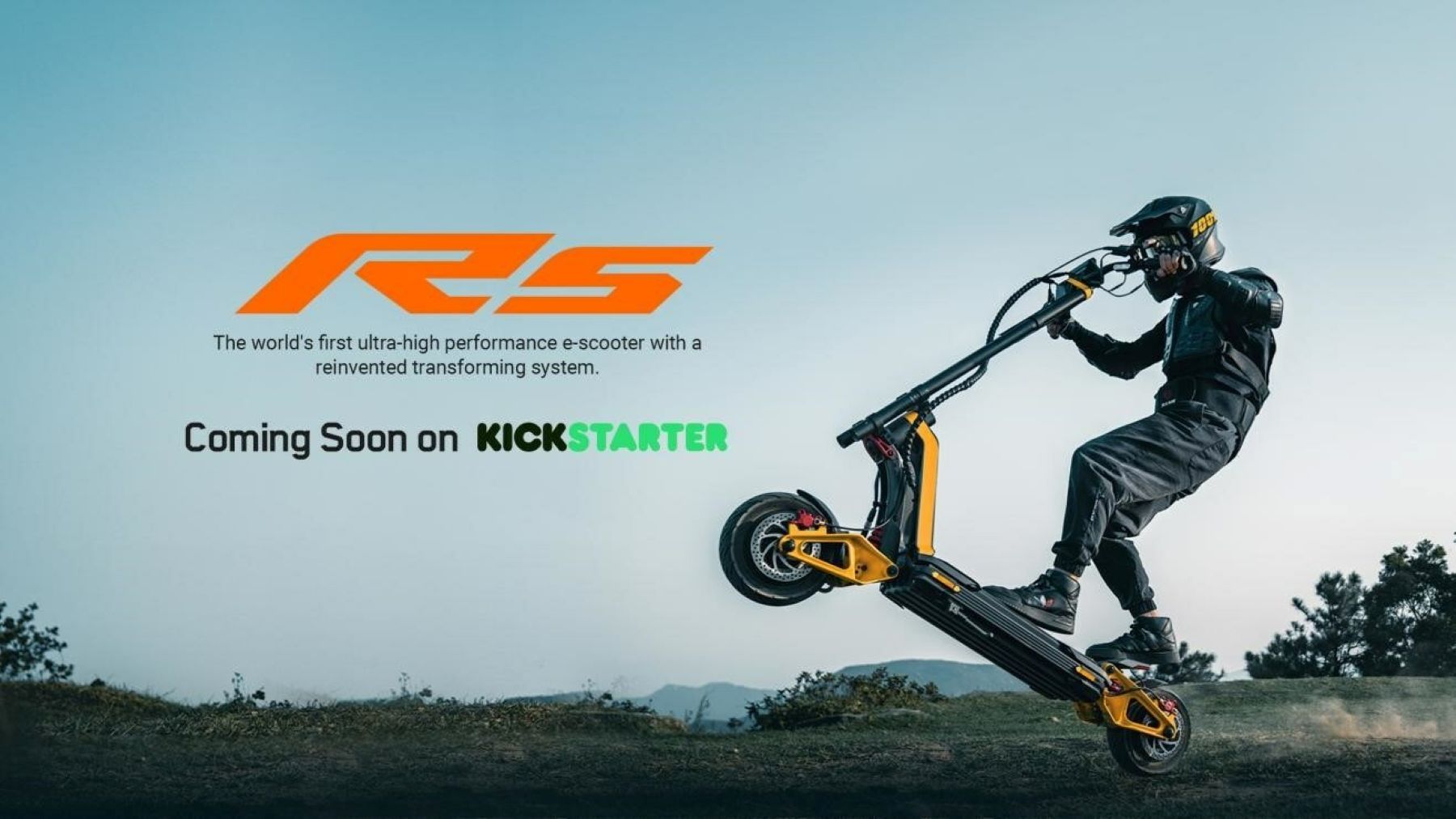 The Ultra-high Performance E-scooter with the World’s 1st Transforming System Hits Kickstarter Now
