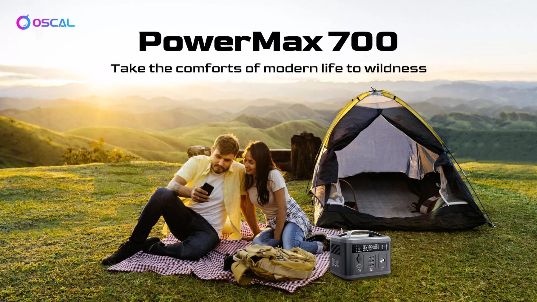 Grand Debut! Oscal Released PowerMax 700, Your Reliable Portable Power Solution- Eco-friendly Body with Multiple Ports and Stable, Durable and Safe Power!