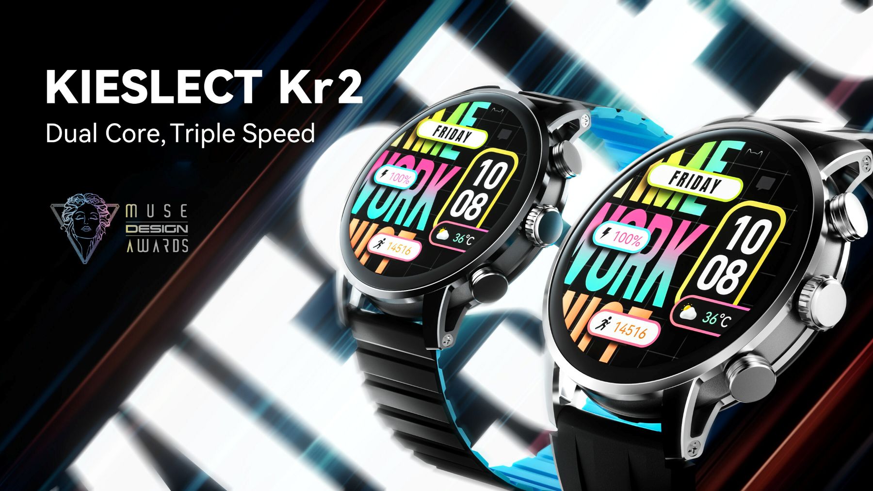 The Kieslect Kr2 Launches with “Dual Core, Triple Speed” Technology, a 2.5D GPU Super Dynamic Display, and much, much more