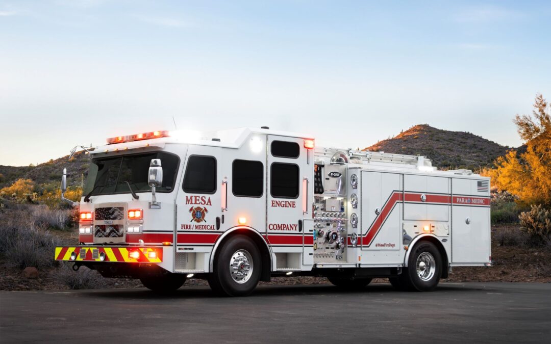 Mesa Unveils Arizona’s First All-Electric North American Style Fire Truck by E-ONE