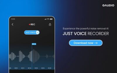 Gaudio Lab Unveils ‘Just Voice Recorder” : The Ultimate AI-powered Recording App